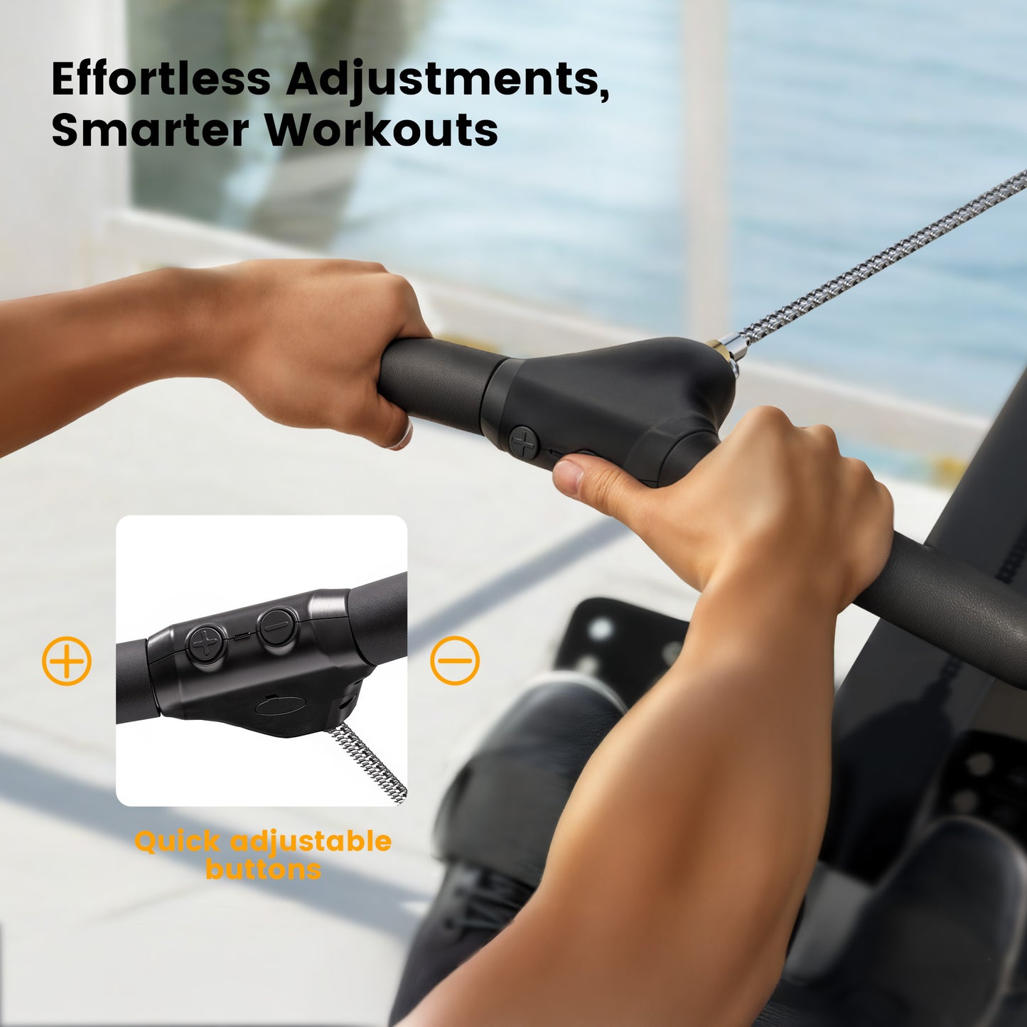 YOSUDA Air Magnetic Dragonfly Rowing Machine